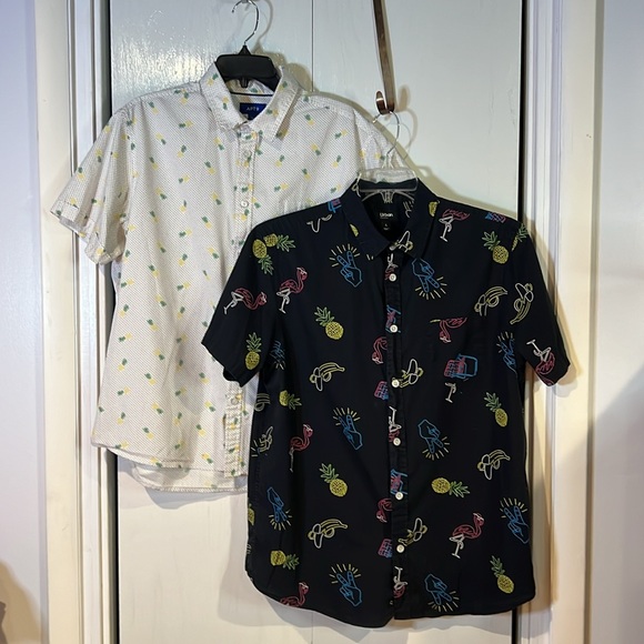 Urban Pipeline Flamingo and Apt. 9 Pineapple short sleeves shirts - Picture 2 of 13